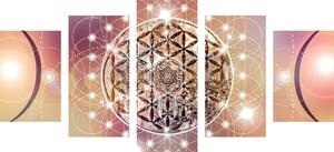 5 részes kép varázslatos Mandala
