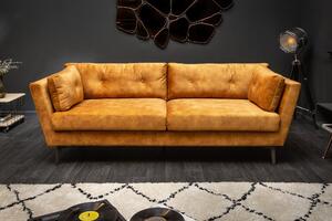 MARVELOUS sárga bársony kanapé