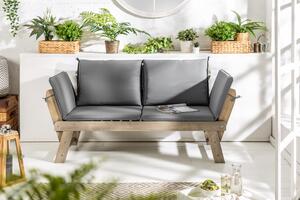 MODULAR szürke kerti kanapé