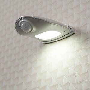 Ledvance ajtóvilágító LED lámpa fény és mozgásérzékelővel, hidegfehér, ezüst (elemmel)