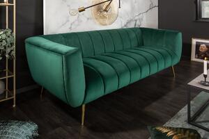 NOBLESSE zöld bársony kanapé