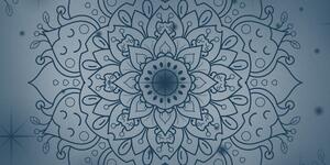 Kép sötét kék Mandala virág