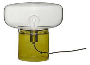 Hübsch - Crave Asztali Lámpa Clear/Dark Green - Lampemesteren