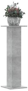 2 db betonszürke szerelt fa növénytartó állvány 30 x 30 x 95 cm
