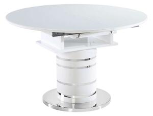 Zamon K75_160 szétnyitható Étkezőasztal #ezüst-fehér fényes