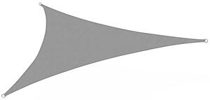 Szögletes napvitorla, 3,6 méteres, több típusban-háromszög alakú, poliészter, szürke