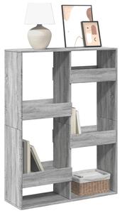 Szürke sonoma színű szerelt fa könyvespolc 100 x 33 x 135 cm