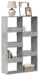 Betonszürke szerelt fa könyvespolc 100 x 33 x 155,5 cm