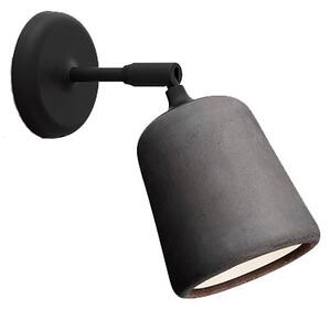 New Works - Material Fali Lámpa Dark Grey Concrete - Lampemesteren