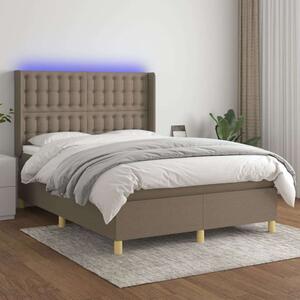 VidaXL LED-es Ágy Matraccal - 140x190 cm