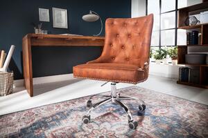 VICTORIAN barna mikroszálas irodai szék