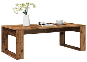 Antik fa színű szerelt fa dohányzóasztal 102 x 50 x 35 cm