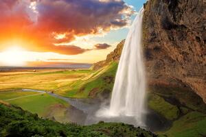 Kép csodálatos Izlandi vízesés