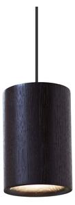 Terence Woodgate - Solid Függőlámpa Cylinder Black Stained Oak - Lampemesteren