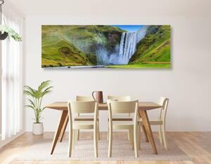 Kép ikonikus Izlandi vízesés