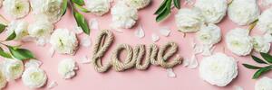 Kép Love felirattal romantikus kivitelben