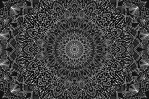 Kép részeletes Mandala fekete fehérben