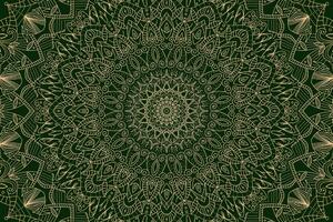 Kép részletes dísz Mandala zöld színben - 60x40