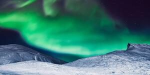 Kép aurora borealis az égen