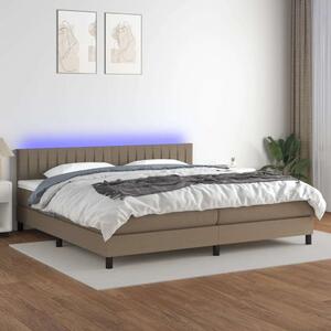 VidaXL LED-es Ágy - 200x200 cm - Töpszín
