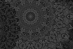 Kép stílusos Mandala fekete fehérben
