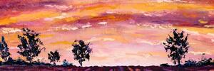Kép olajfestmény levandula mező