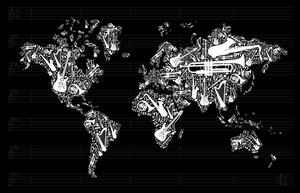 Kép zenés világ térkép