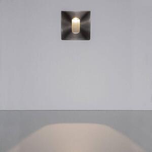 Lucande - Telke LED Square Kültéri Beépített Fali Lámpa Steel - Lampemesteren