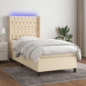 VidaXL Rugós Ágy LED-del - 90x190 cm