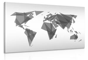 Kép geometrikus világ térkép fekete fehérben