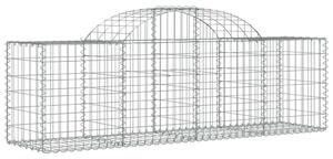 VidaXL 14 db íves horganyzott vas gabion kosár 200x50x60/80 cm