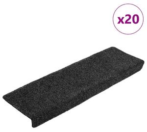 20 db szürke öntapadó lépcsőszőnyeg 65x21x4 cm
