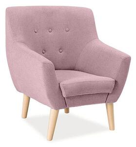 AMBER 1 rózsaszín relax fotel