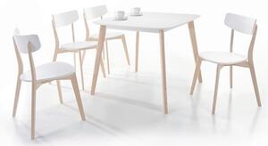 Asztal, MDF Tibi Fehér, H90xSz80xM75 cm