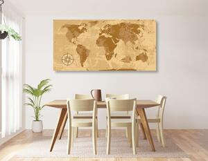 Parafa kép rusztikus világ térkép