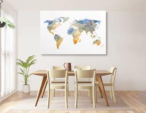 Parafa kép sokszögű világ térkép