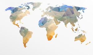 Kép sokszögű világ térkép