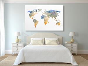 Kép sokszögű világ térkép