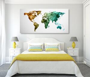 Parafa kép színes sokszögű világ térkép