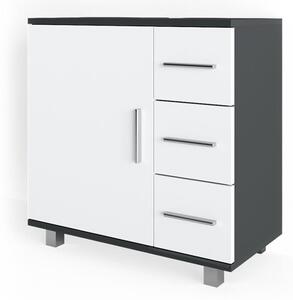 Vicco Ilias mosdószekrény, 60 cm, antracit-fehér