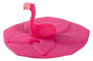 LEONARDO BAMBINI szilikon pohárfedő, flamingó