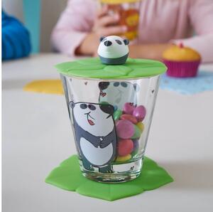 BAMBINI pohár fedővel és alátéttel, Panda - Leonardo