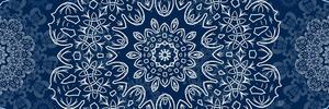 Kép kék Mandala absztrakt mintával