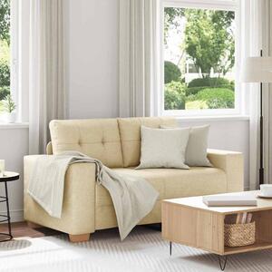 Krém szövet loveseat kanapé 120 cm