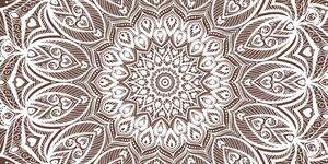 Kép Mandala harmónia barna alapon