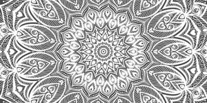 Kép Mandala harmóniája fekete fehérben