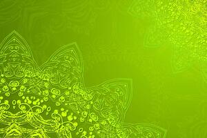 Kép a Mandala modern elemei zöld árnyalatban