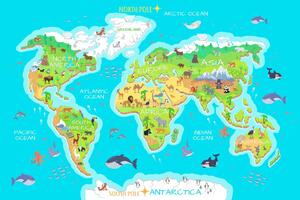 Kép földrajzi térkép gyermekek számára