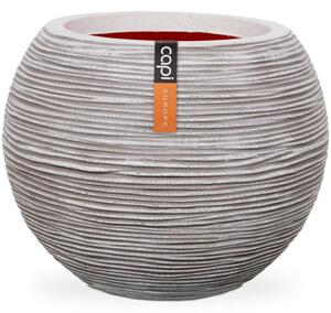 Capi Nature Rib KOFI270 elefántcsontszínű gömb alakú váza 40 x 32 cm