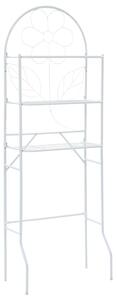Fehér WC feletti tárolóállvány 60 x 33 x 174 cm